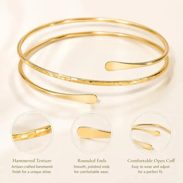 Bracelet manchette du haut du bras pour femmes