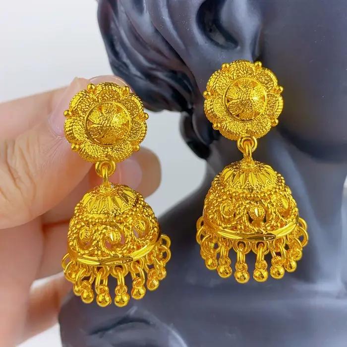 Boucles d'oreilles cloche indienne pour femmes