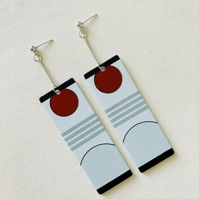 Demon Killer Anime Acrylique Tanjiro Rick Boucles d'Oreilles pour Bol