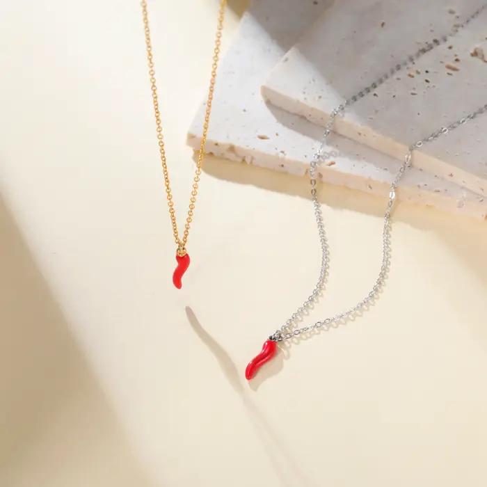 Collier pendentif Lucky Italy Cornicello