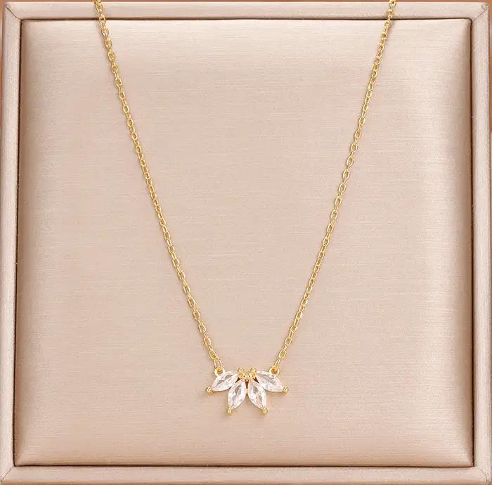 Collier Simple en acier inoxydable pour femmes