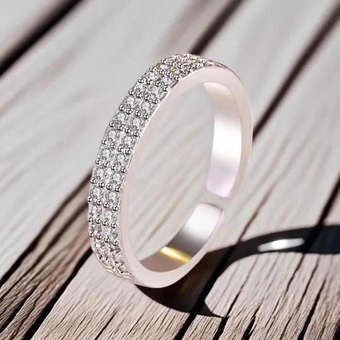 Nouvelle bague en argent sterling 925 pour femme, bijoux simples pour fiançailles, mariage, cadeaux