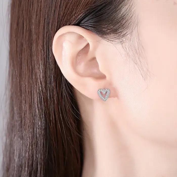 Boucles d'oreilles originales en argent Sterling 925