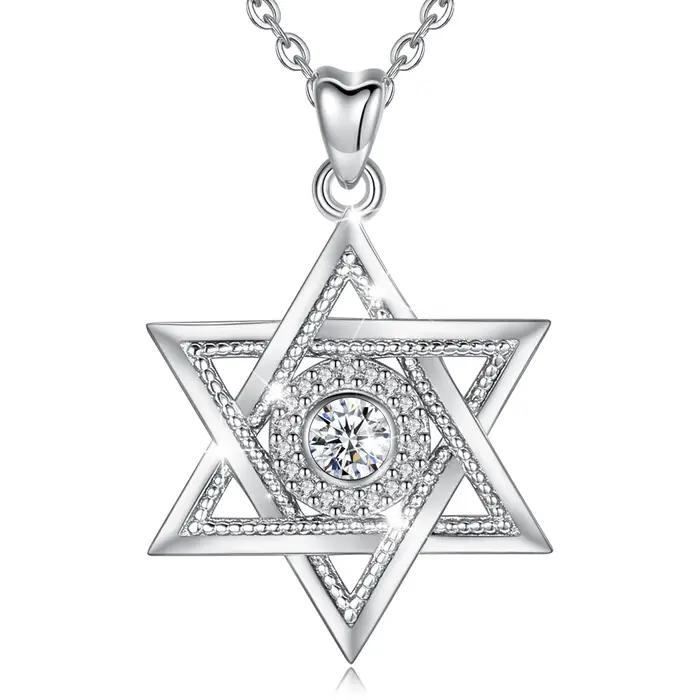 Eudora – collier étoile de David en argent Sterling 925