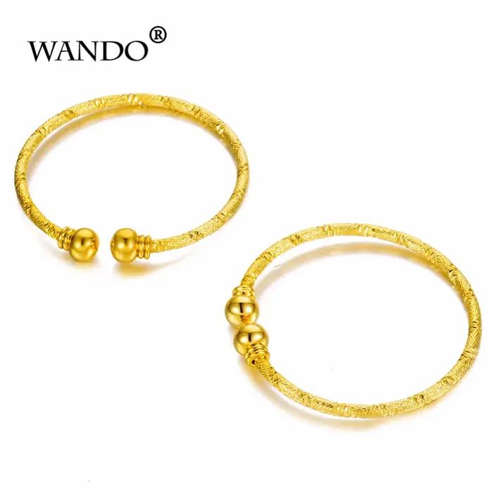 Petits bracelets et joncs dorés pour bébés/filles/garçons