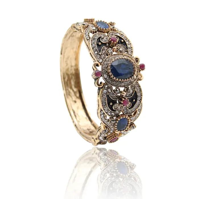 Ensemble de bijoux indiens à fleurs en résine pour femmes, bracelet et boucles d'oreilles, engagement et occasions spéciales