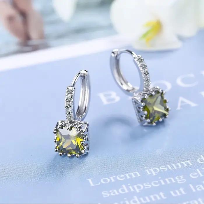 Boucles d'oreilles en argent Sterling 925 et Zircon AAA pour femmes