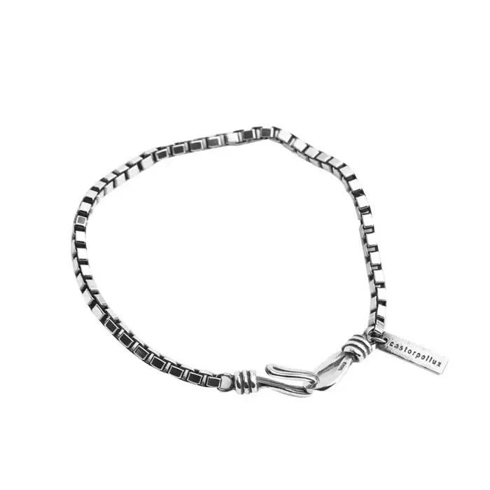Bracelet géométrique en argent regardé 925 pour femme