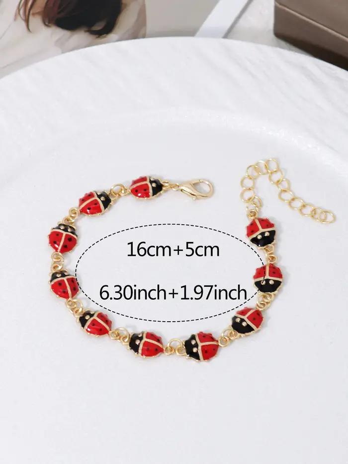 Bracelet de connexion coccinelle sept étoiles pour femmes