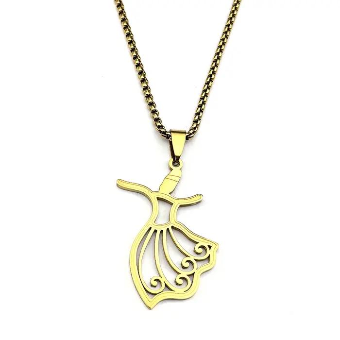 Collier Pendentif Danseuse Flamenco pour Femmes et Filles