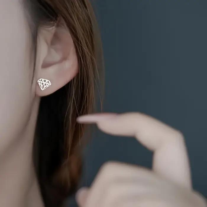 Boucles d'oreilles personnalisées en acier inoxydable (lot de 2) avec motif