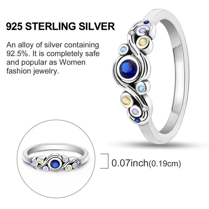 Bague originale en argent Sterling 925 Van Gogh