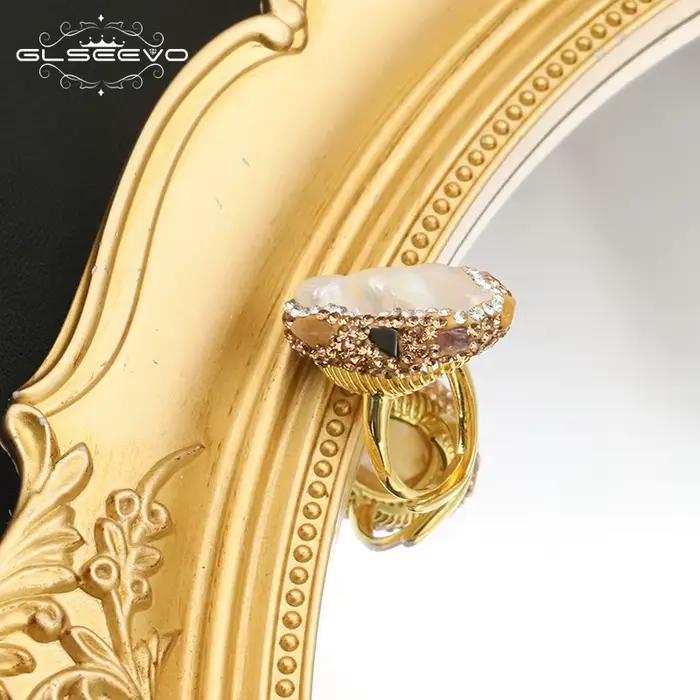 Bague en Perles Baroques Naturelles pour Femme