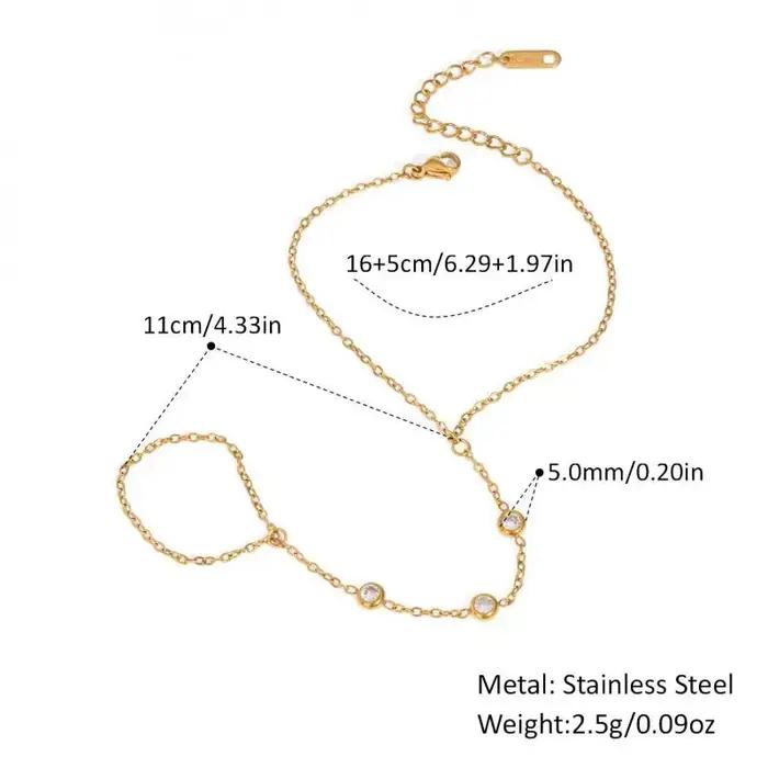 Bracelets en zircon pour femmes élégants et tendance bracelets chaînes et maillons pour femme occasions spéciales tracker d'humeur
