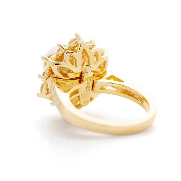 Vinregem-Bague en Argent Sterling 925 pour Femme