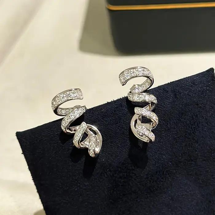 Musla Design – boucles d'oreilles de luxe en argent Sterling 925 pour femmes, marque pleine pierre b
