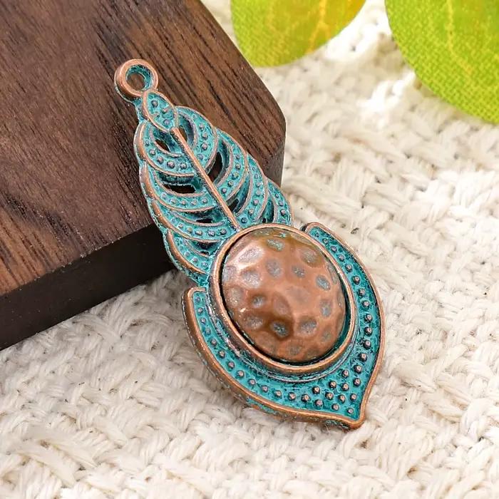 Pendentifs ethniques bohèmes vendange vintage DIY pour femmes occasions spéciales charms alliage de zinc