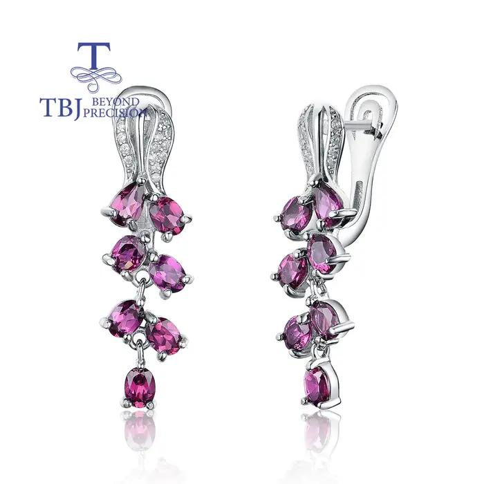 2026, boucles d'oreilles en rhodolite naturel exquises