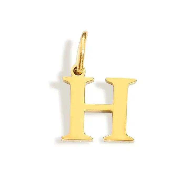 CARLIDANA-Collier à Breloques Personnalisé pour Demoiselle d'Honneur, Pendentif Minimaliste en Acier Inoxydable avec Lettre Initiale, Cadeau pour Elle