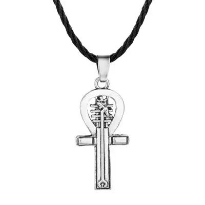 Bijoux Religieux Égyptiens Anciens Collier avec Pendentif Tête de Pharaon Égyptien Symboles Mystiques Colliers pour Femmes et Hommes Occasions Spéciales