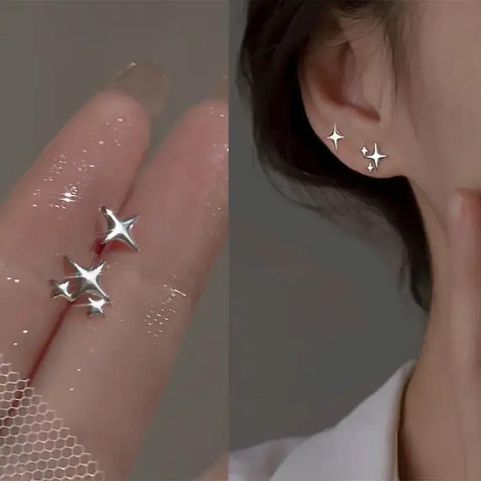 Boucles d'oreilles rondes vintage en argent regardé 925 pour femmes, boucles d'oreilles carillon en