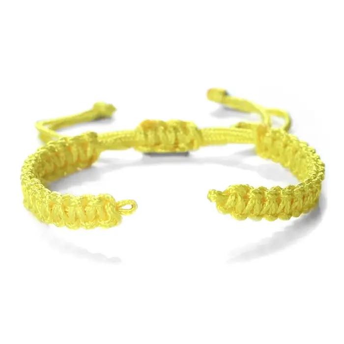 Bracelets semi-finis en fil de nylon 19 couleurs pour hommes et femmes