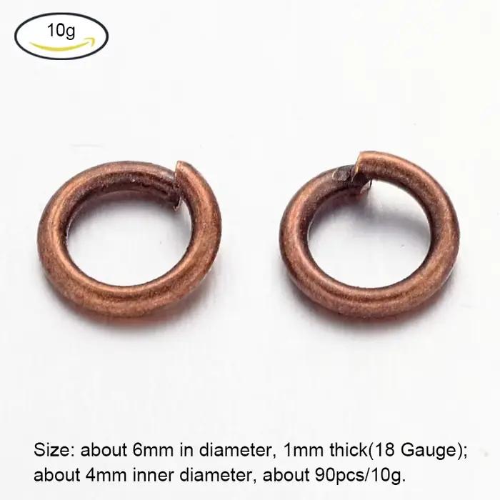 NBEADS-Bagues Diabétique Ouvertes en Laiton Non Soudé, Bronze Antique, Bijoux, Fournitures de Direct