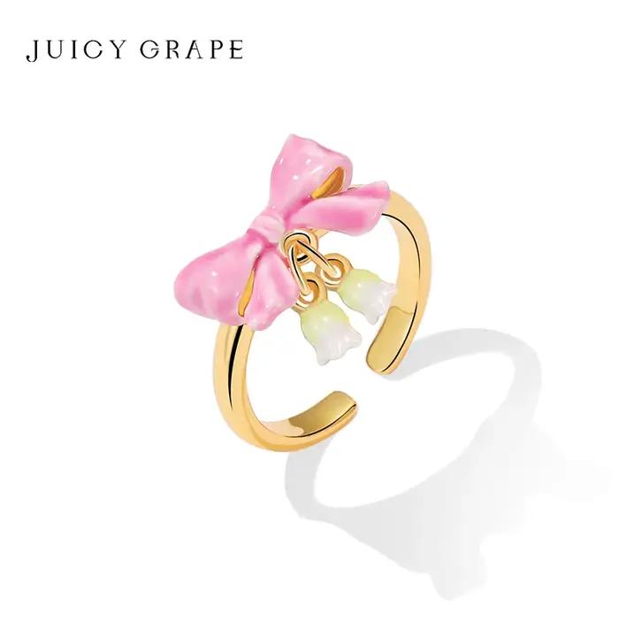 JUICY GRAPE-Bague à Nministériels d Rose pour Femme