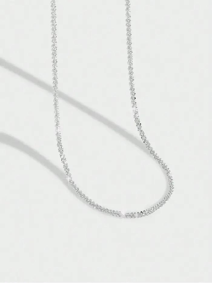 Collier classique en argent Sterling 925 pour femmes