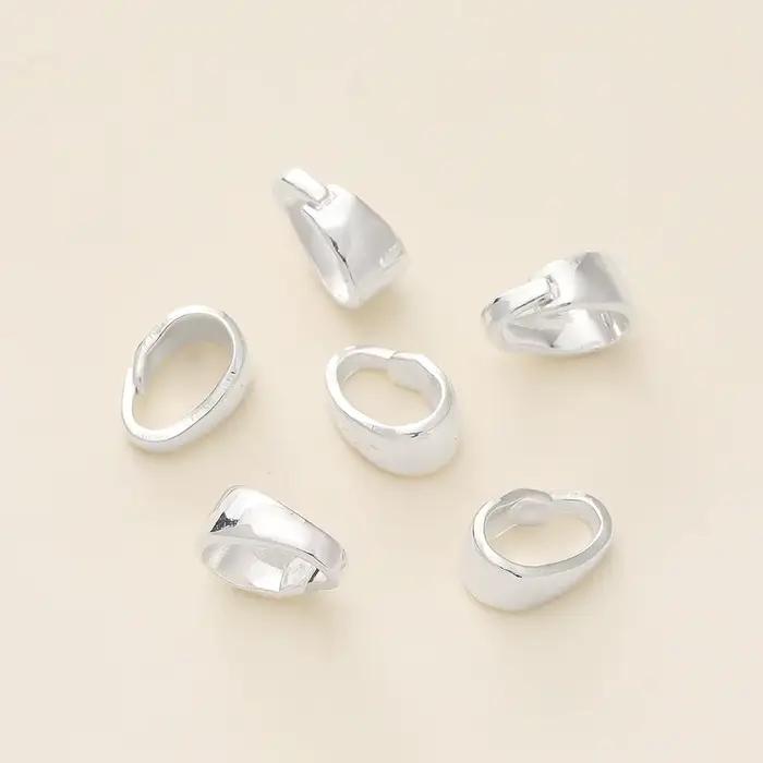 Fermoirs pendentifs plaqués or 14/18K, 20 pièces/lot, clips connecteurs pour bijoux, résultats de direction, fournitures de colliers