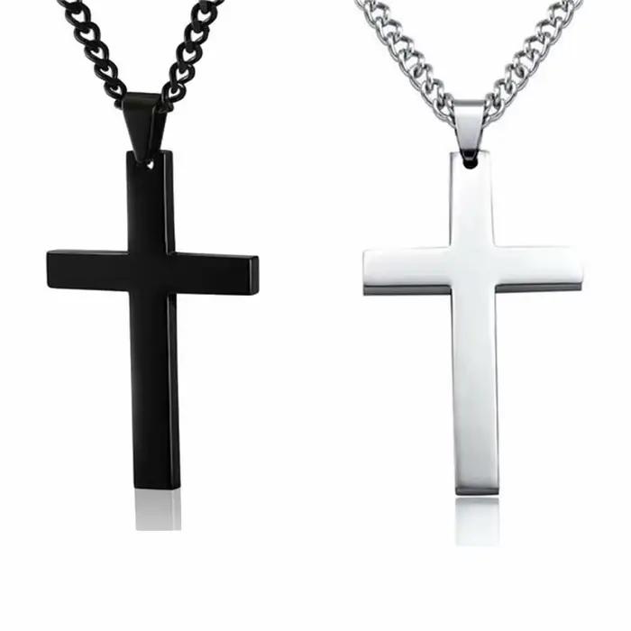Collier religieux chrétien croix vierge marie jesus uni sexe chaîne de maillons alliage de zinc occasion spéciale femme homme