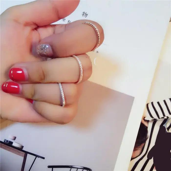 Bagues couleur or Rose véritable pour femmes
