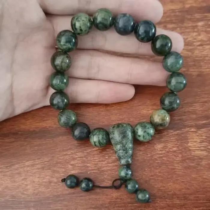 Bracelet en pierre de Jade tibétain naturelle