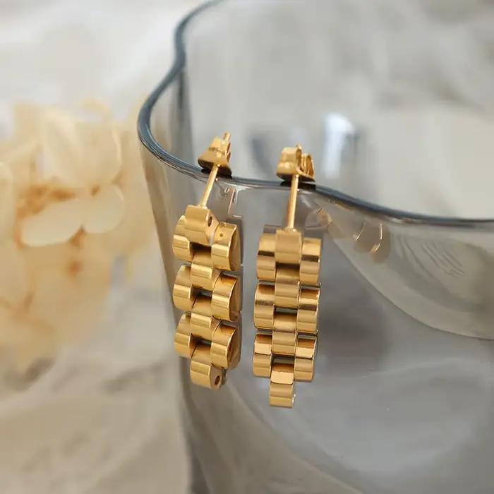 D'oreilles en acier inoxydable pour dames