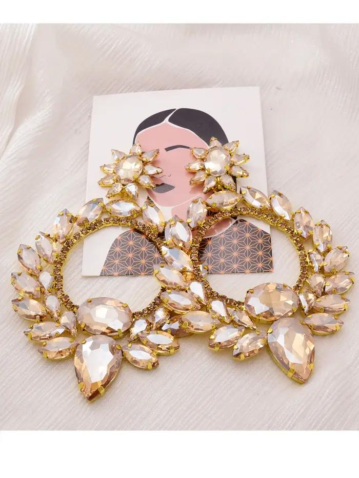 CUIER – boucles d'oreilles couleur Champagne or pour femmes