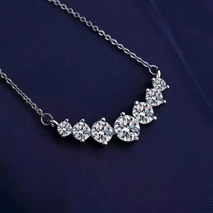 Collier pendentif en argent Sterling 925 en Zircon 5A pour femmes