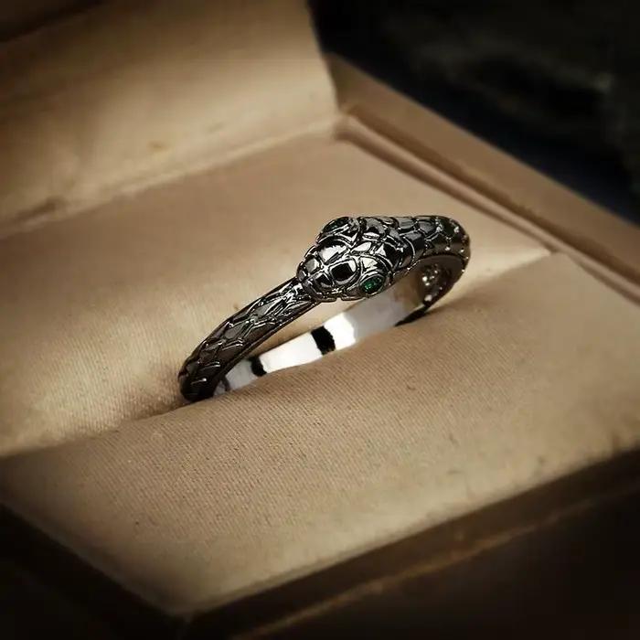 Bagues Créatives en Forme de Salle Noire pour Homme, Bijoux de ixExagérés, Cadeau d'Anniversaire, Décoration d'Halloween