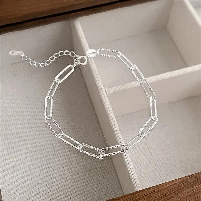Bracelets en corde torsadée en argent Sterling 925, 4MM, pour femmes et hommes, mode minimaliste, ch