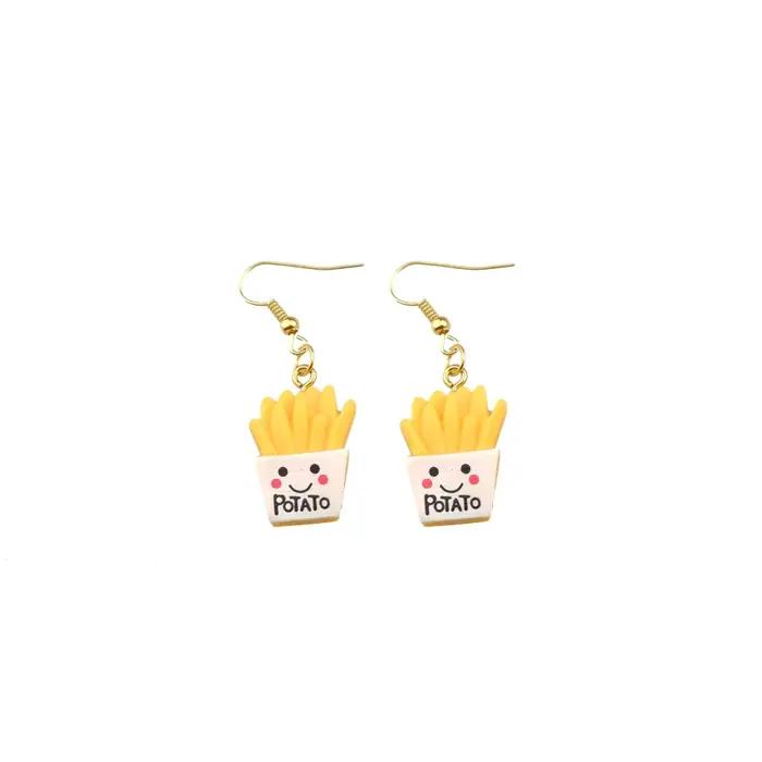 Boucles d'oreilles en forme de pain d'épice pour femmes et enfants