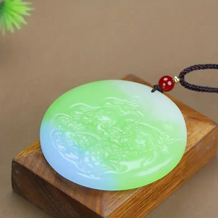 Collier pendentif coloré et naturel