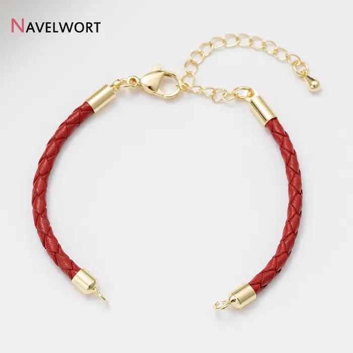 Bracelet ajustable en cuir tressé JOFor, lot de 1/3/5 pièces