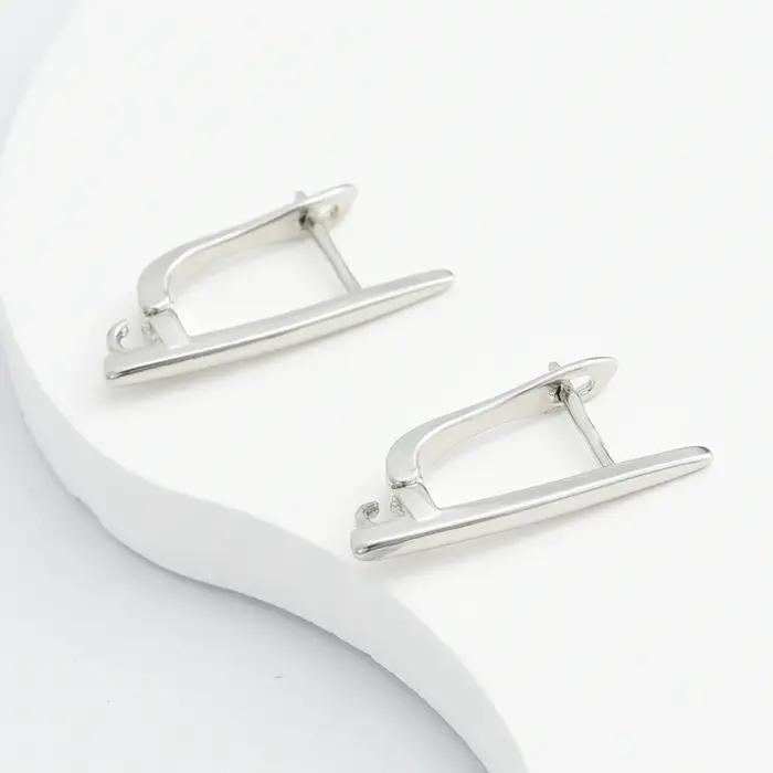 Crochets de boucle d'oreille anti-allergiques plaqués or 18 carats et rhodium pour femmes