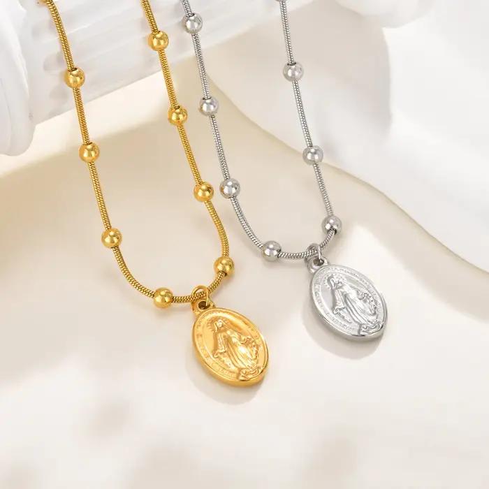 Collier vierge marie pour femmes