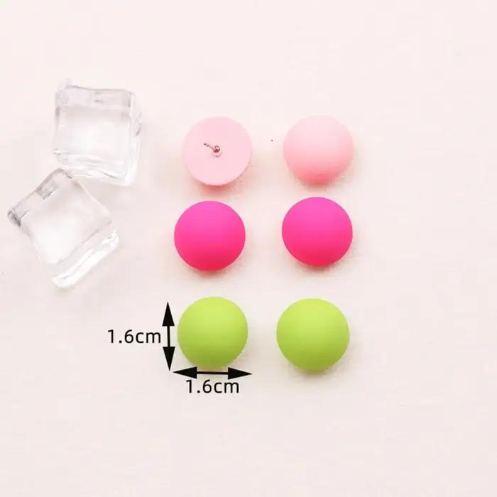 Boucles d'oreilles minimalistes en acrylique bleu rouge violet vert pour femmes occasions spéciales mode élégance discrète confort durable polyvalentes