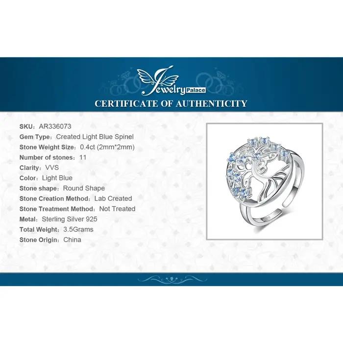 JewelpopPalace-Bague ouverte réglable en argent regardé 925 pour femme