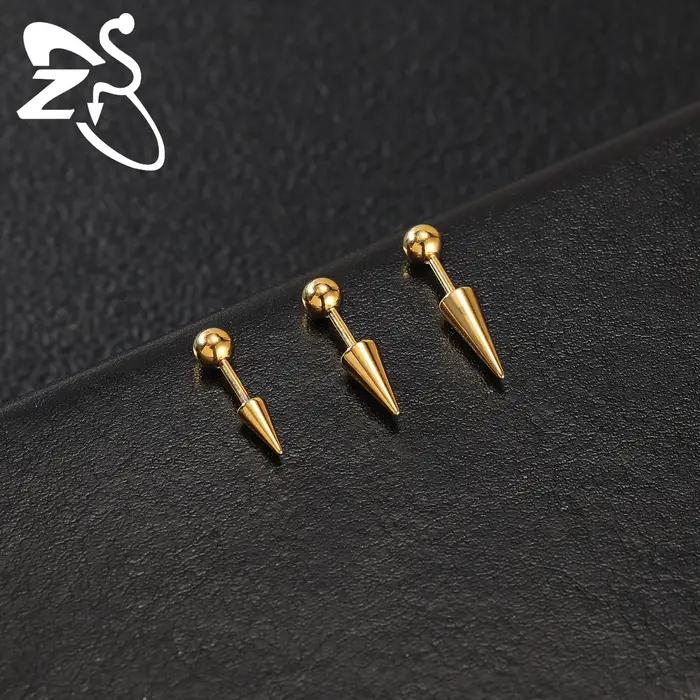 Boucle d'Oreille Punk en Acier Inoxydable pour Homme et Femme
