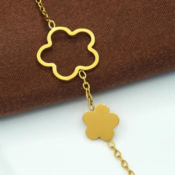 Collier long trèfle pour femme