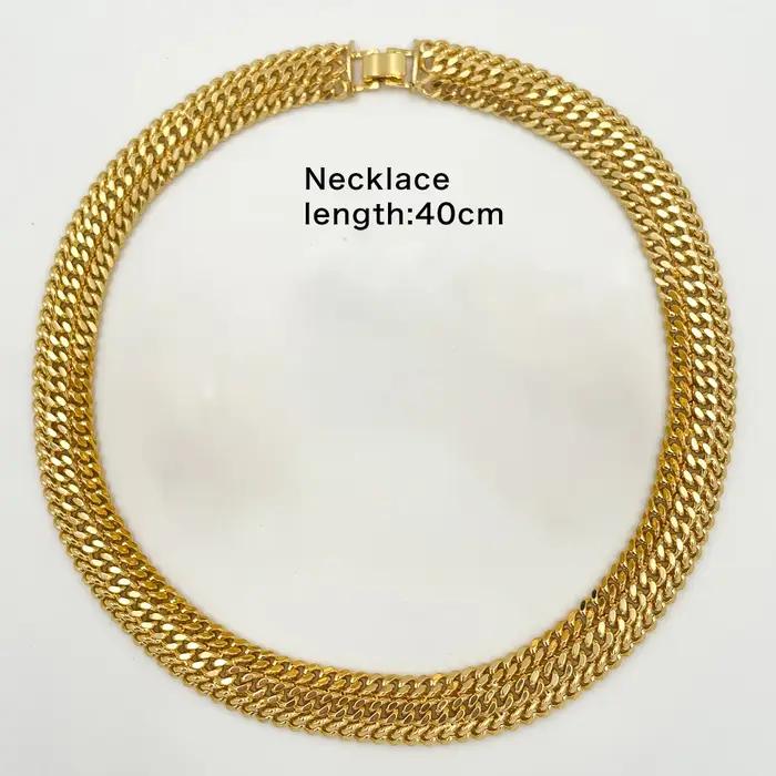 Ensembles de bijoux plaqués or 18 carats pour femmes