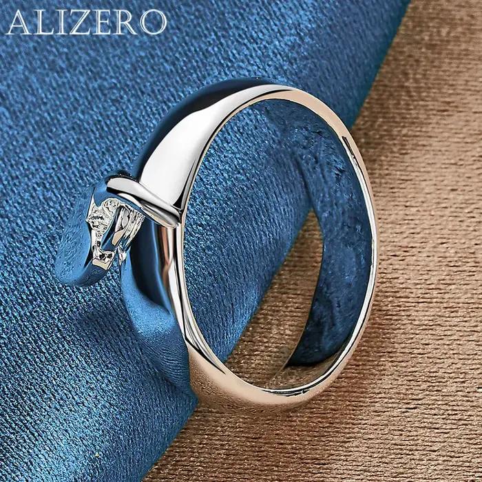 ALIZERO 925 bague en argent Sterling coeur serrure