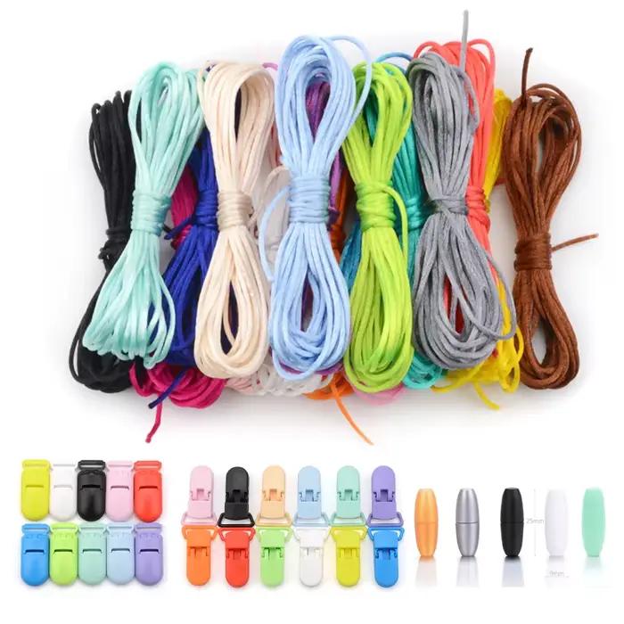 LOFAC 50 pcs/Lot mode plastique 15mm bijoux création clip pendentif collier accessoires clips pour collier bijoux accessoires